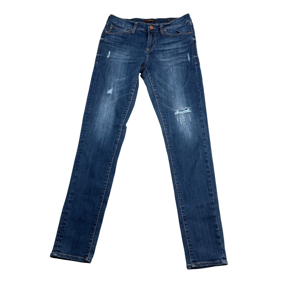 Dear John Gisele High Waisted Skinny Jeans Blue Distressed RN142819 Mens 26